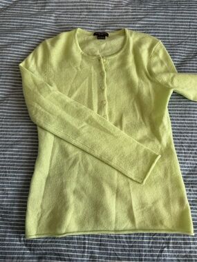 100% Cashmere Henley Sweater